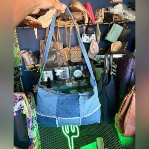 Denim Patchwork Bag
